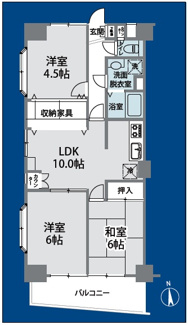 【間取り】 | 日建シェトワ浦和