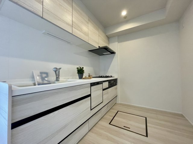 コアマンションルネス九品寺のキッチン|キッチンの設備も新品なのですぐに新生活をスタートできます。