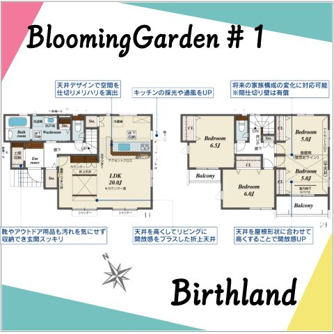 新築戸建・建売　本庄市下野堂　本庄南小・本庄南中の外観