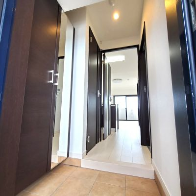 ラーナ新水前寺の玄関