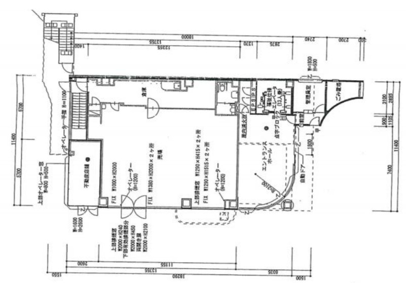 大阪市北区大淀中２丁目の店舗事務所の間取り