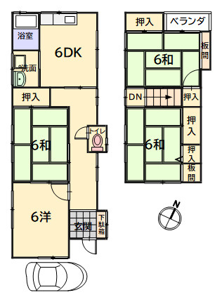 呉市広大広１丁目の一戸建ての間取り