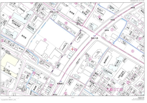 草津市大路2丁目事務所倉庫の地図