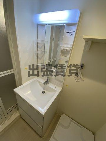 仲介手数料0円！！ハーモニーテラス稲生町Ⅱの独立洗面台