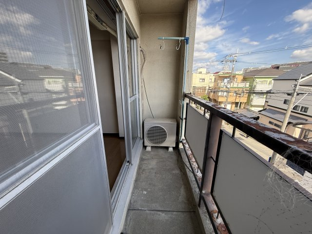 末広マンションのバルコニー