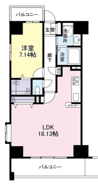 エスヴェール北梅田の間取り