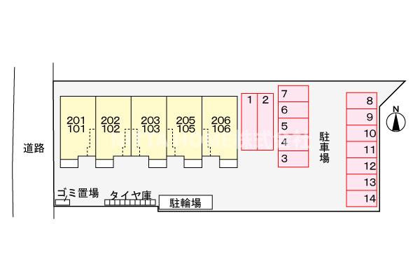 グレイスフルライフの区画図