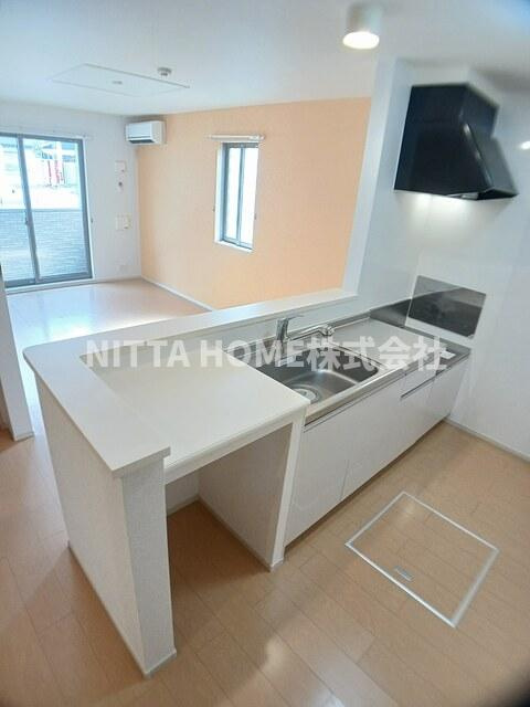 グレイスフルライフのキッチン|キッチンは人気の対面型キッチンです◎