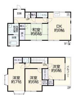 【間取り】 | 川口市木曽呂　中古戸建