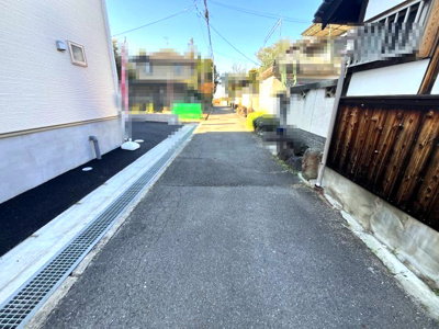 【前面道路含む現地写真】 | 【20万円ｷｬｯｼｭﾊﾞｯｸ対象物件】クレーデルガーデン三宅町伴堂第7 全1棟 1号棟