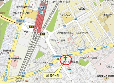 【地図】 | ダイナコートパピヨン吉塚 | 地図