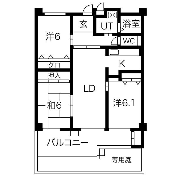 ルネスボヌールの間取り