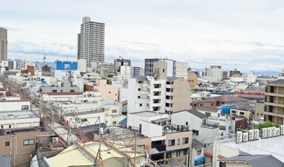 【展望】 | ベレッツァ尼崎 | 前面棟無のため眺望・日当たり良好です