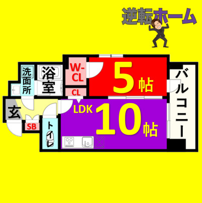 クリスタル丸の内　名古屋市賃貸　仲介手数料無料の間取り