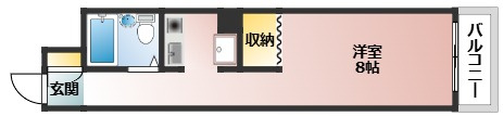 広島市西区庚午中１丁目の賃貸マンションの間取り