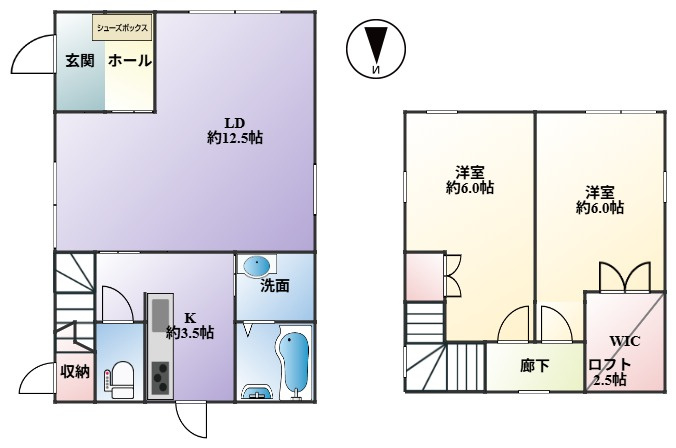 【間取り】 | 南区老司2丁目中古戸建☆仲介手数料半額☆