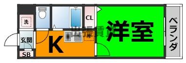 仲介手数料0円！！アイリス・コートの間取り