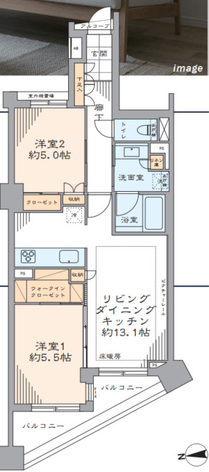 ジェイパーク御苑内藤町の間取り