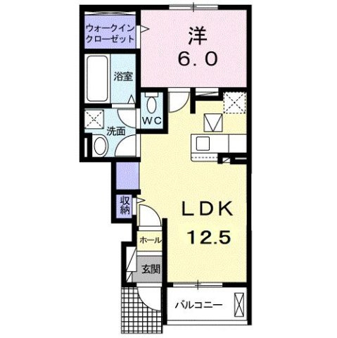 リブリージュＡの間取り