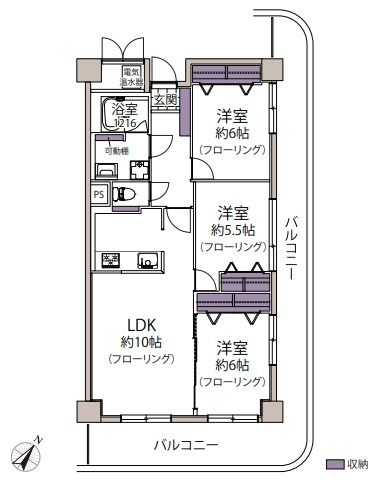 【間取り】 | サーパス松島☆仲介手数料無料☆