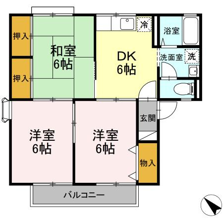 ロイヤルハイツ　Aの間取り