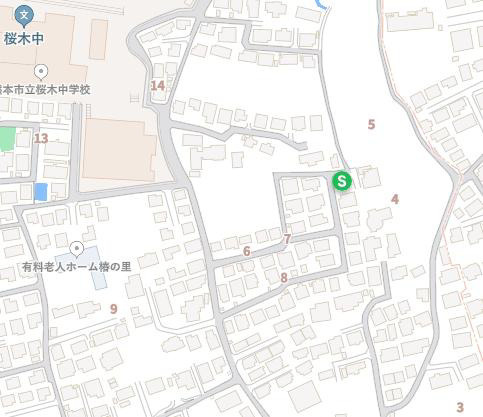 よかタウン／東区桜木４丁目２期／１号棟の地図