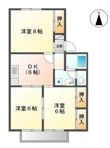 【間取り】 | アベニュー平野Ⅰ