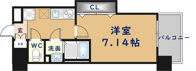 【間取り】 | Luxe布施駅前