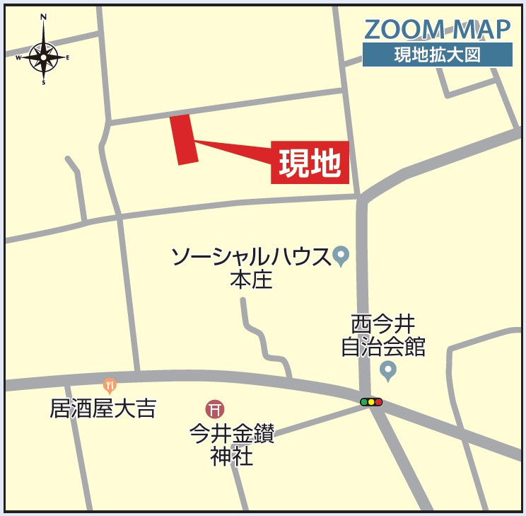 新築戸建・建売　本庄市今井　本庄南小・本庄南中の地図