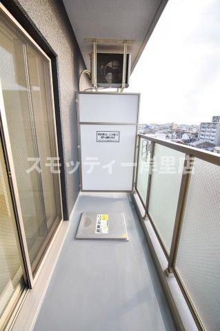 グランエクラ花園町のバルコニー
