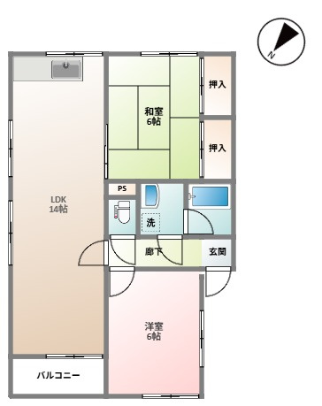 コウ河崎の間取り