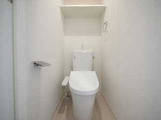【トイレ】 | ソルテラスOSAKA緑橋クレアスト | シンプルで使いやすいトイレです