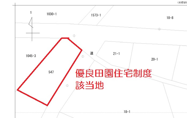 【土地図】 | 磐田市三ヶ野　優良田園住宅制度該当地 | 田原小学校目の前！磐田市三ヶ野の住宅用地196.92坪（651㎡）