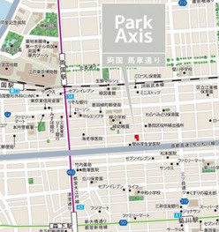パークアクシス両国馬車通りの地図