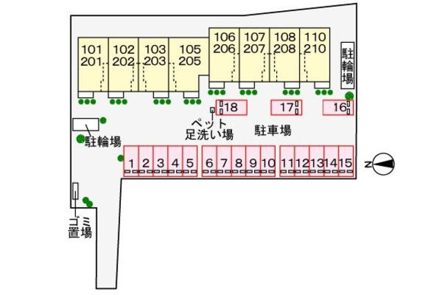 ライズの駐車場