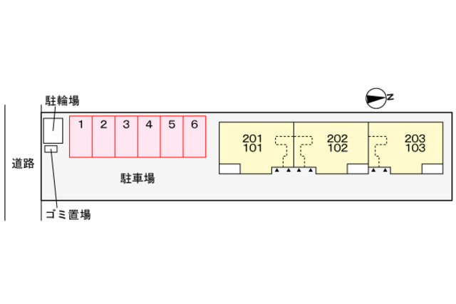 グランメゾンの駐車場