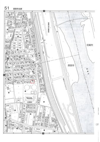 日野町西号地の地図