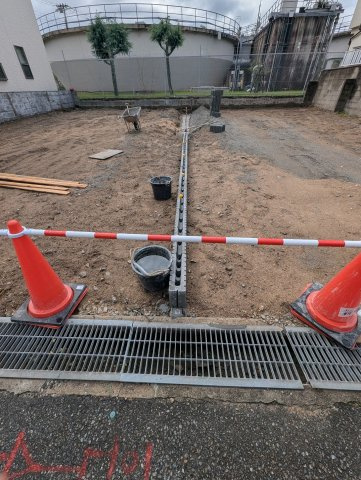 日野町西号地の区画図|境界ブロック塀ブロック