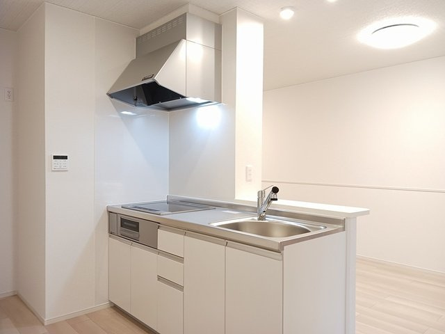 ベルフラワーＢのキッチン|きれいなキッチンです