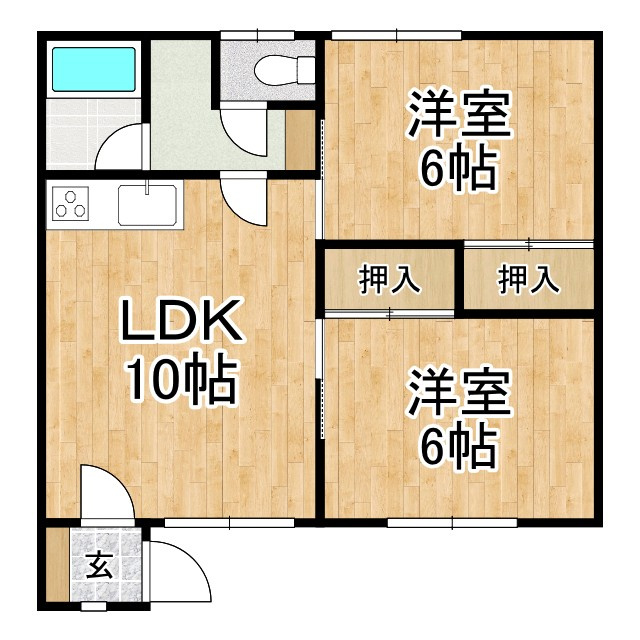松本マンションの間取り