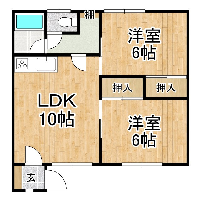 松本マンションの間取り
