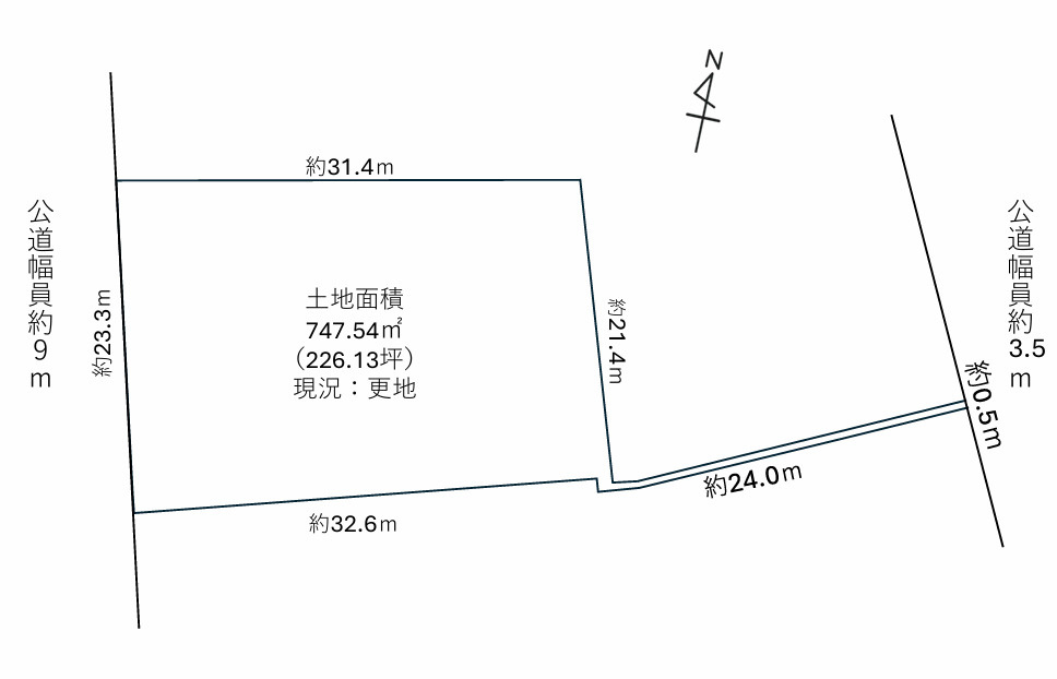 津島市下新田町土地の画像