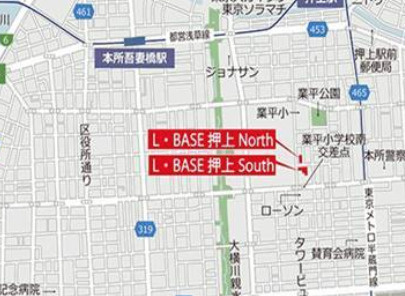 L・BASE押上Northの地図
