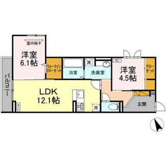 【間取り】 | D's LIEN (ディ-ズリアン)B