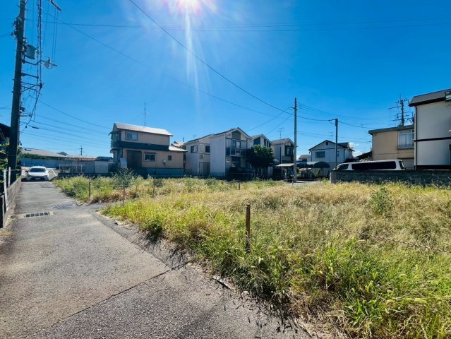 久我石原町　建築条件無土地の前面道路含む現地写真