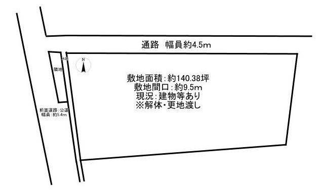【土地図】 | 南あわじ市八木　上物付き土地