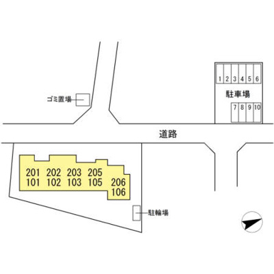 【区画図】 | ネオコーポラス円城寺