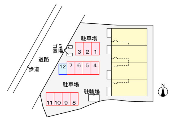 ボンヌール諏訪の区画図
