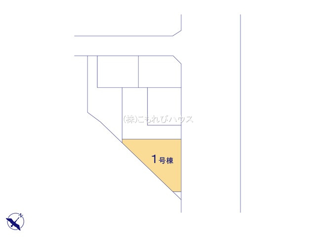 桶川市上日出谷南　4期　新築一戸建て　グラファーレ　01の区画図|1号棟