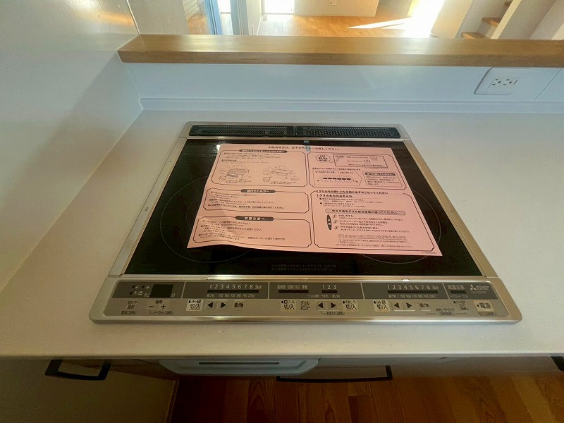 東福原8丁目C号地のキッチン|IHクッキングヒーターです。